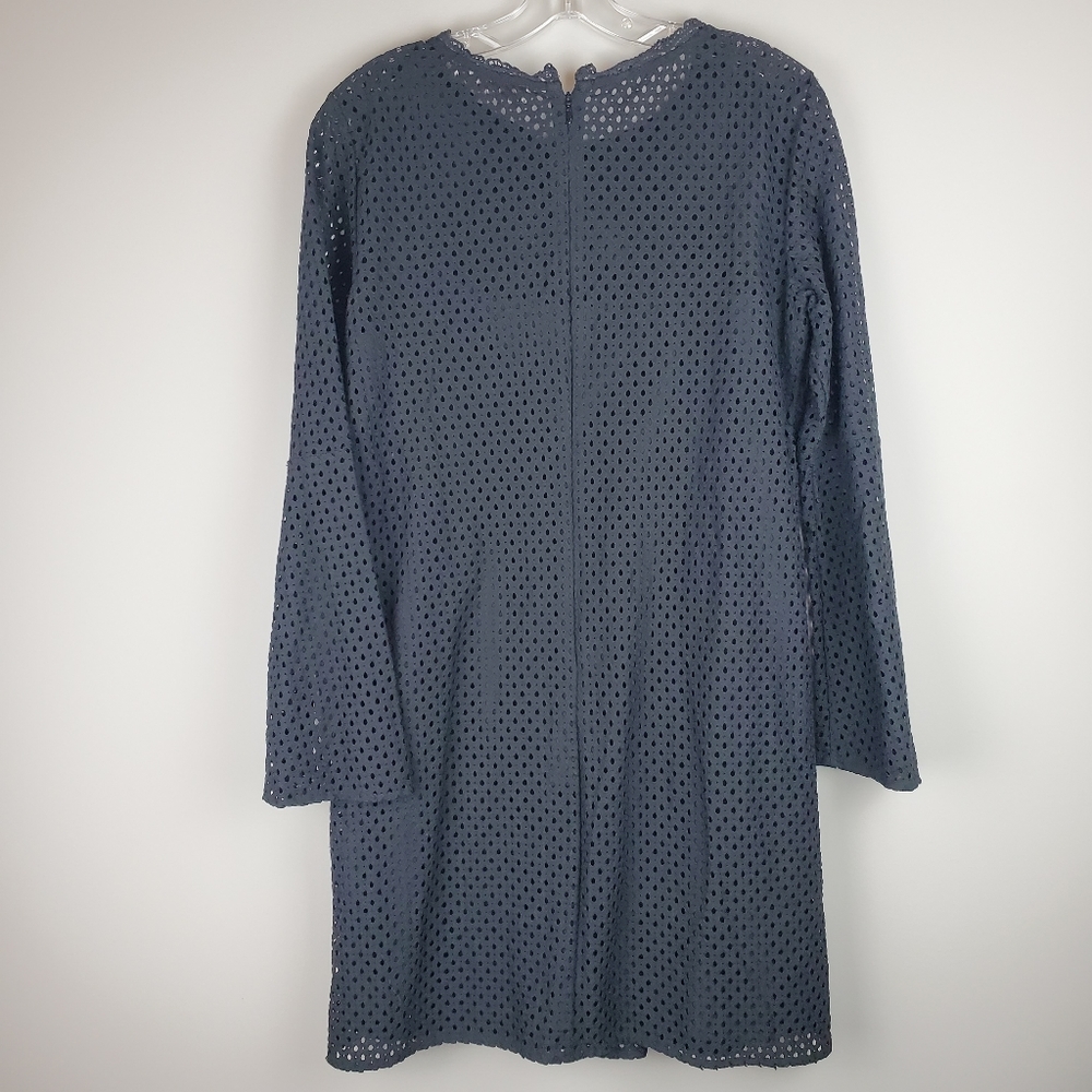 Loft Black Bell Sleeve Eyelet Dress - Picture 2 of 8